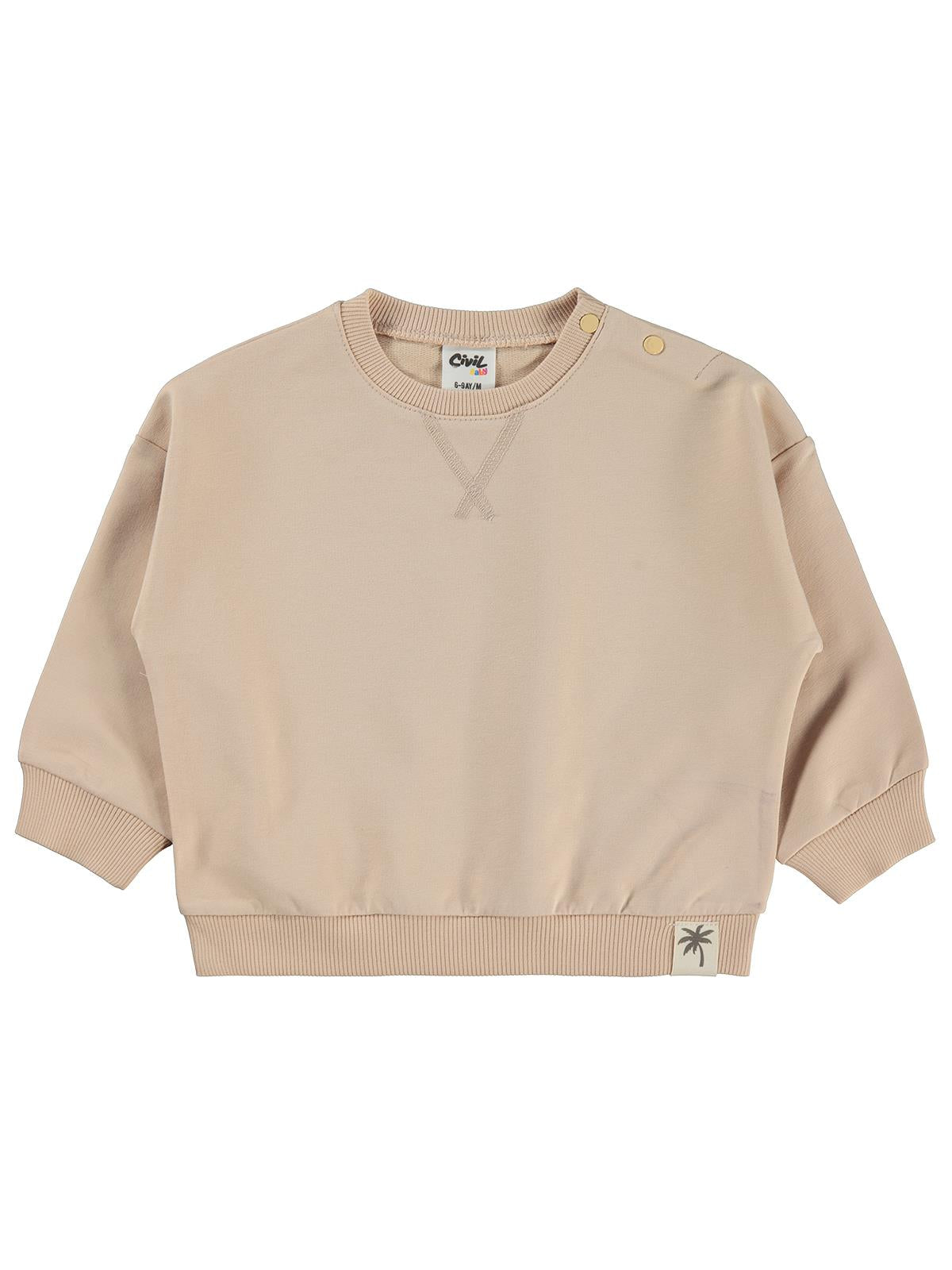 Civil Baby Basic 6-18 Ay Sweatshirt - Kahverengi