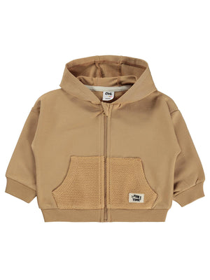 Civil Baby Etiketli Basic 6-18 Ay Hırka - Kahverengi