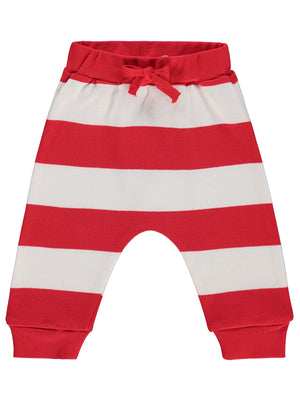 Civil Baby Çizgili 6-18 Ay Eşofman Altı - Kırmızı