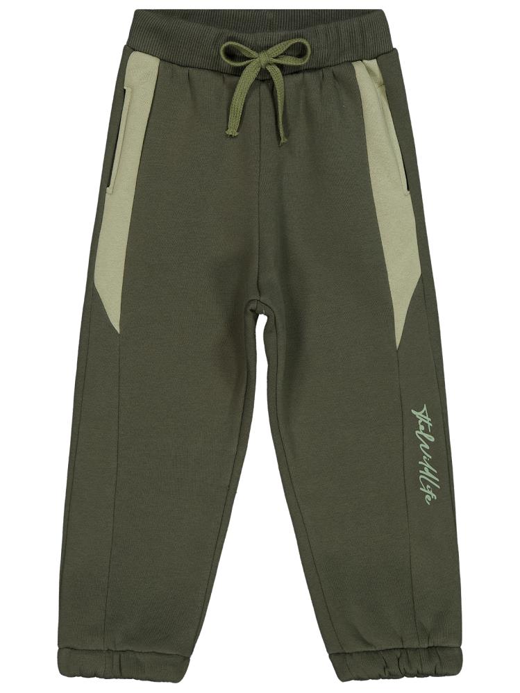 Civil Boys Baskılı Garnili 2-5 Yaş Eşofman Altı - Haki