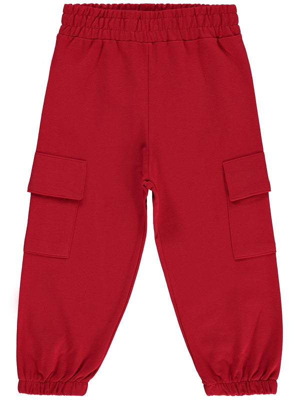 Civil Boys Kargo Cepli 2-5 Yaş Eşofman Alt - Kırmızı