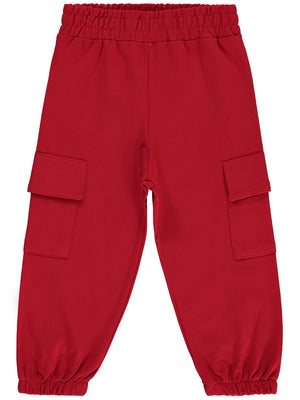 Civil Boys Kargo Cepli 2-5 Yaş Eşofman Alt - Kırmızı