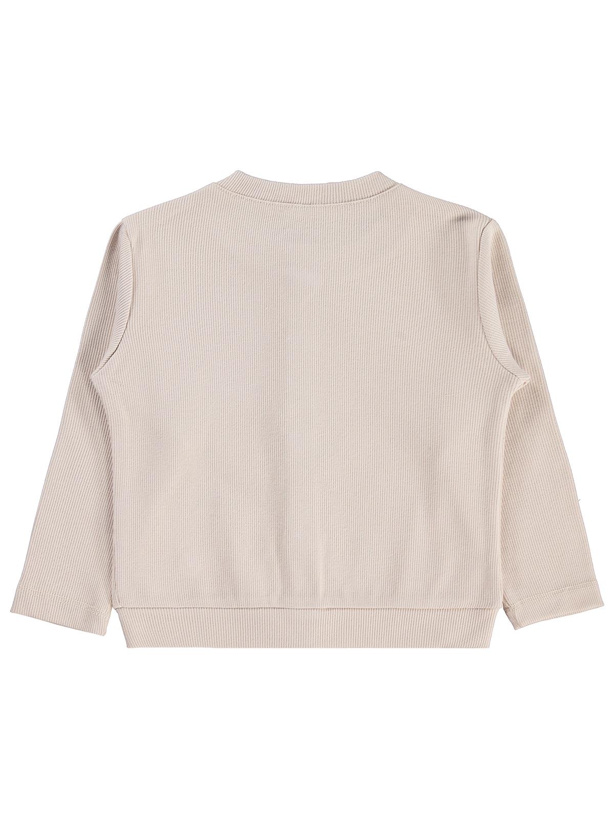 Civil Girls Yakası Fiyonklu 2-5 Yaş Hırka - Fil Dişi