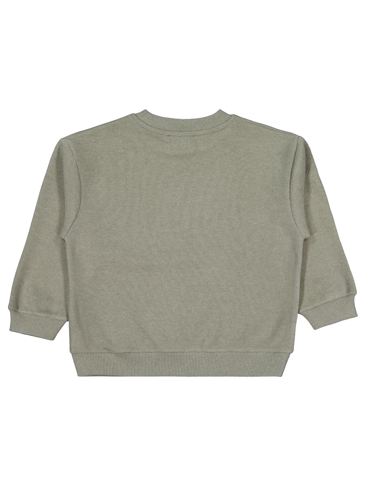 Civil Erkek Çocuk Basic Selanik Sweatshirt | Selanik Uzun Kol | Okul Kreş ve Günlük Kullanım - Haki