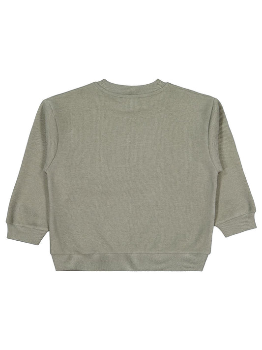 Civil Boys Erkek Çocuk Basic Selanik Sweatshirt | Selanik Uzun Kol | Okul Kreş ve Günlük Kullanım - Haki
