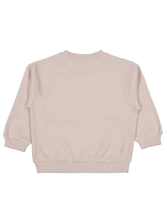 Civil Erkek Çocuk Basic Selanik Sweatshirt | Selanik Uzun Kol | Okul Kreş ve Günlük Kullanım - Bej
