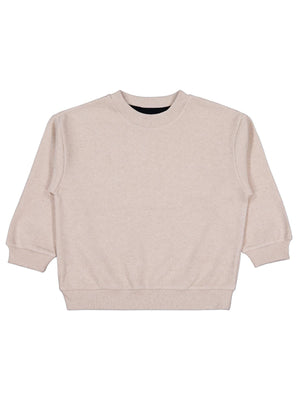 Civil Erkek Çocuk Basic Selanik Sweatshirt | Selanik Uzun Kol | Okul Kreş ve Günlük Kullanım - Bej