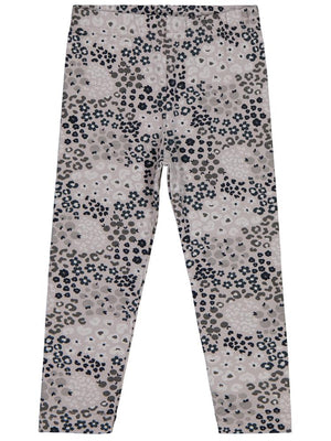 Civil Girls Leopar Baskılı 2-5 Yaş Tayt - Gri