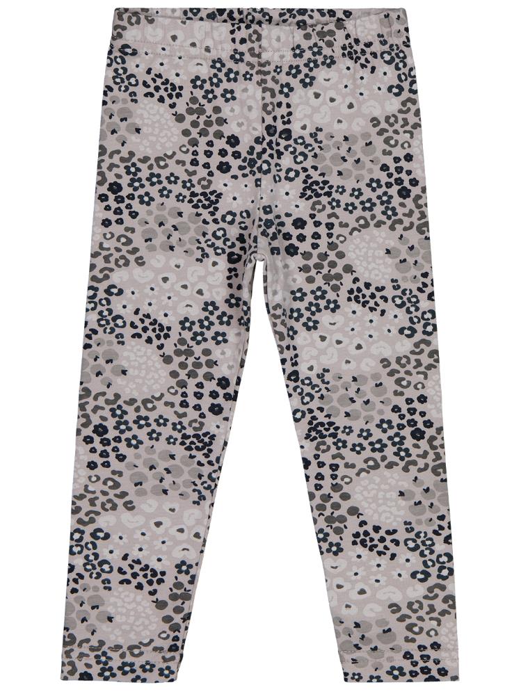 Civil Girls Leopar Baskılı 2-5 Yaş Tayt - Gri