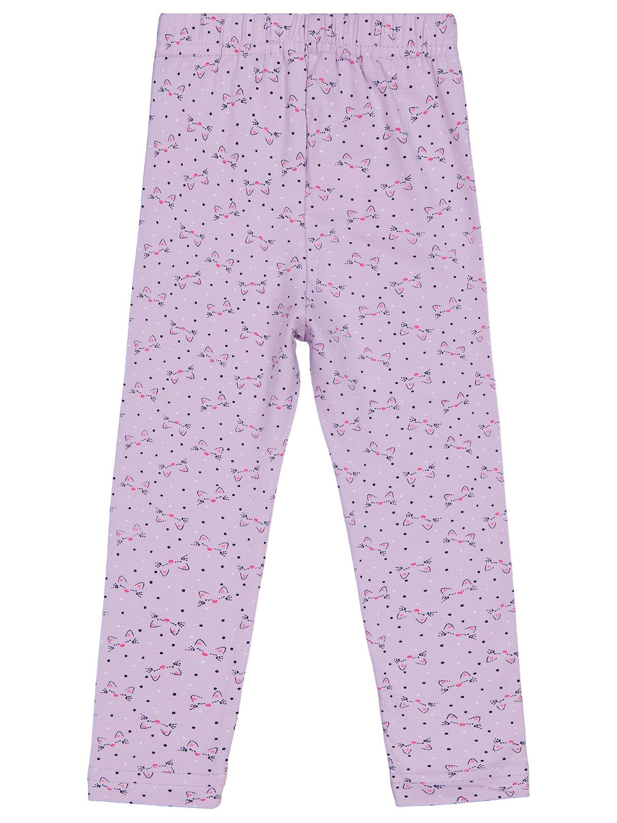 Civil Girls Kedi Baskılı 2-5 Yaş Tayt - Lila
