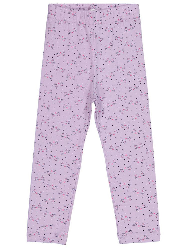 Civil Girls Kedi Baskılı 2-5 Yaş Tayt - Lila