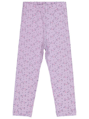 Civil Girls Kedi Baskılı 2-5 Yaş Tayt - Lila