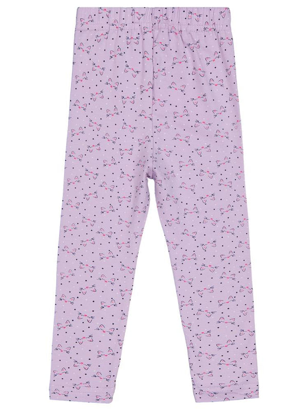 Civil Girls Kedi Baskılı 6-9 Yaş Tayt - Lila