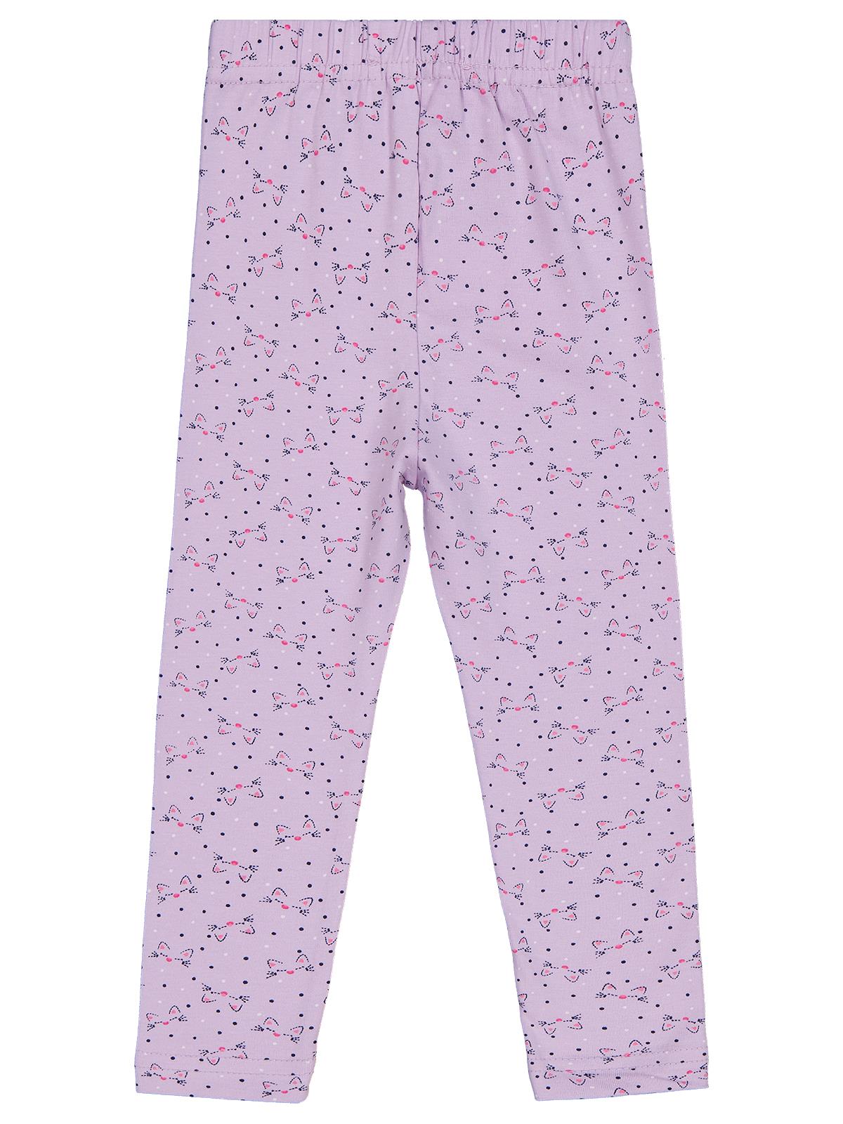 Civil Girls Kedi Baskılı 6-9 Yaş Tayt - Lila