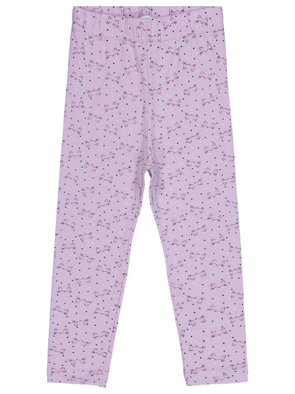 Civil Girls Kedi Baskılı 6-9 Yaş Tayt - Lila