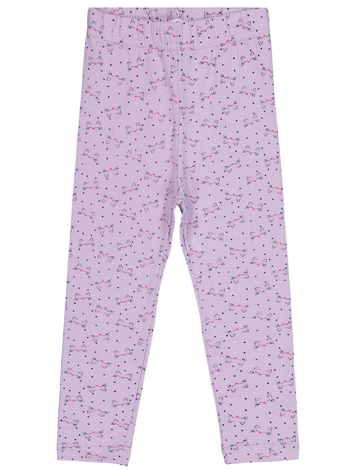 Civil Girls Kedi Baskılı 6-9 Yaş Tayt - Lila