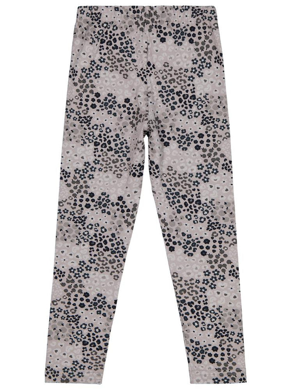 Civil Girls Leopar Baskılı 6-9 Yaş Tayt - Gri