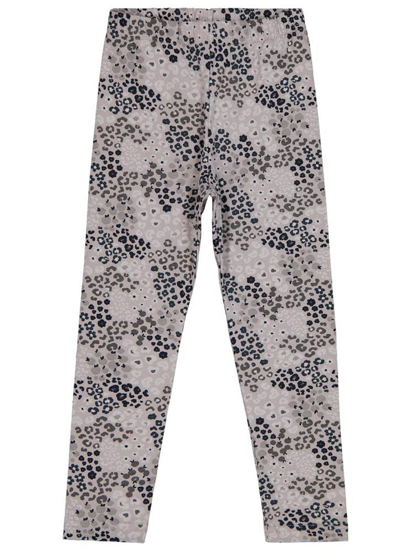 Civil Girls Leopar Baskılı 6-9 Yaş Tayt - Gri