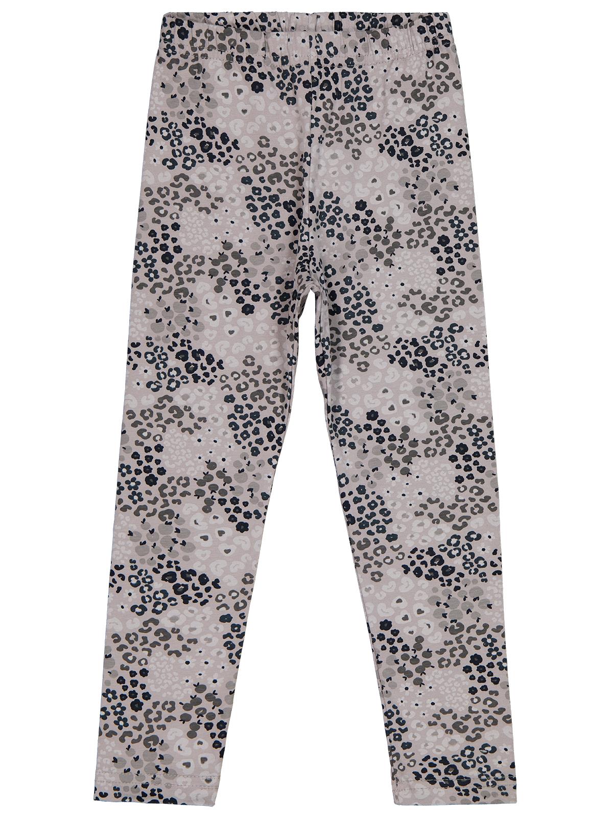 Civil Girls Leopar Baskılı 6-9 Yaş Tayt - Gri