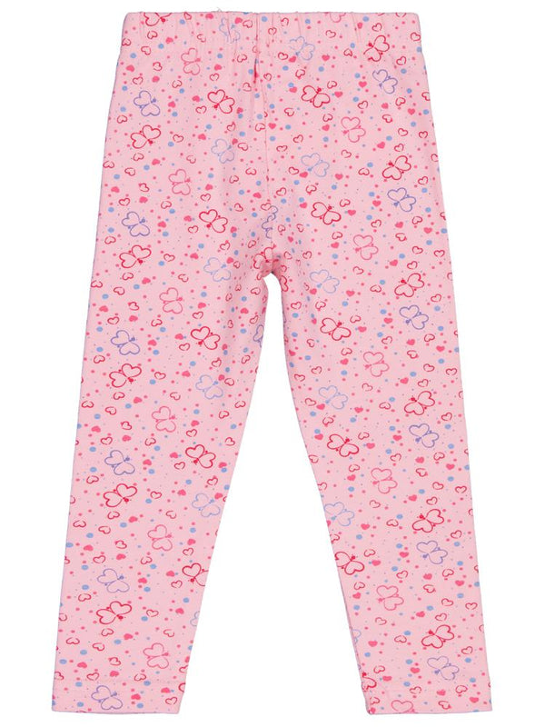 Civil Girls Kelebek Baskılı 2-5 Yaş Tayt - Pembe