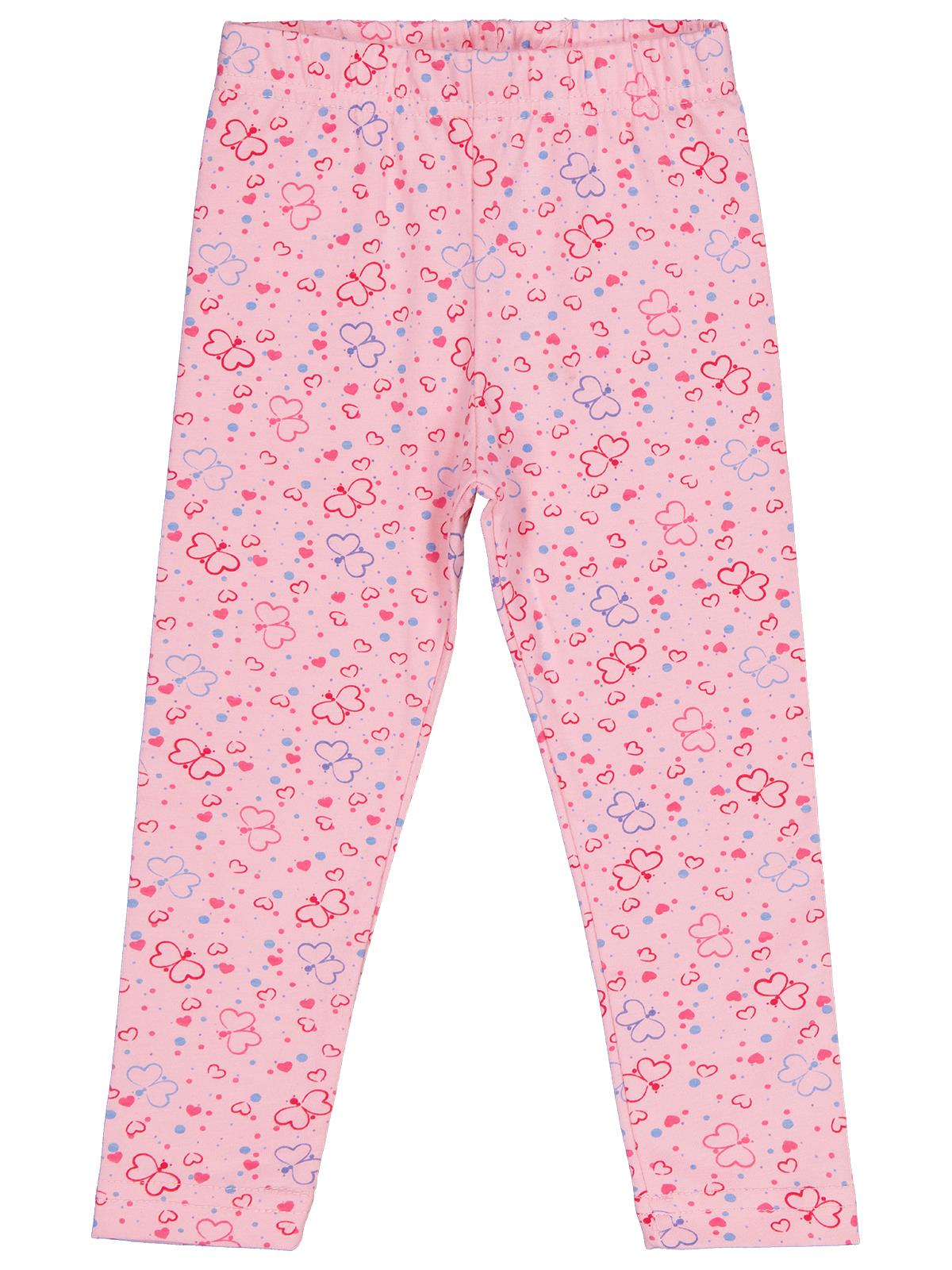 Civil Girls Kelebek Baskılı 2-5 Yaş Tayt - Pembe