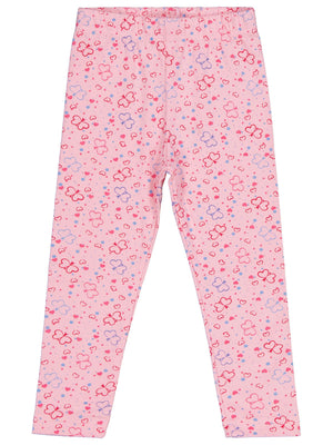 Civil Girls Kelebek Baskılı 2-5 Yaş Tayt - Pembe