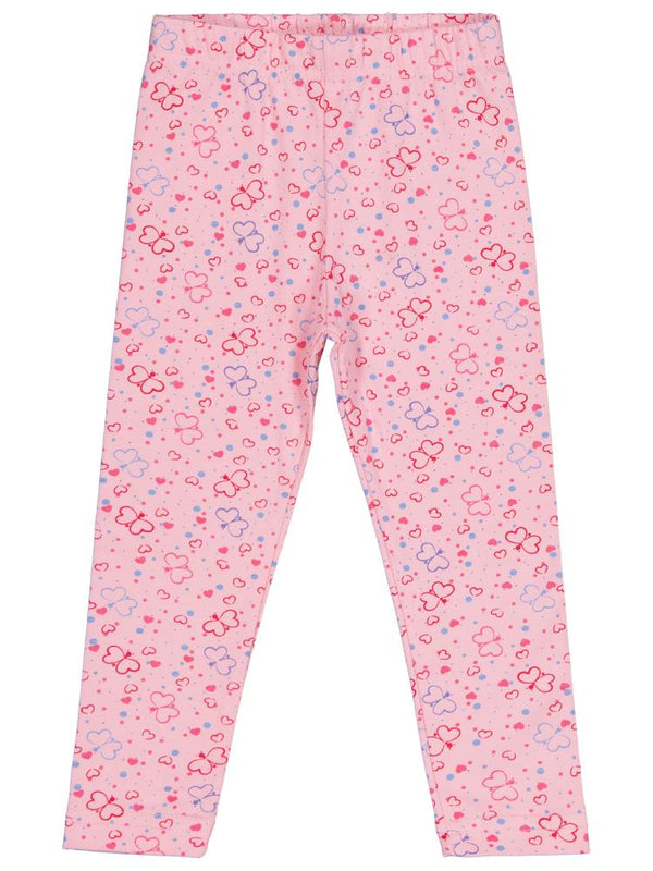 Civil Girls Kelebek Baskılı 2-5 Yaş Tayt - Pembe