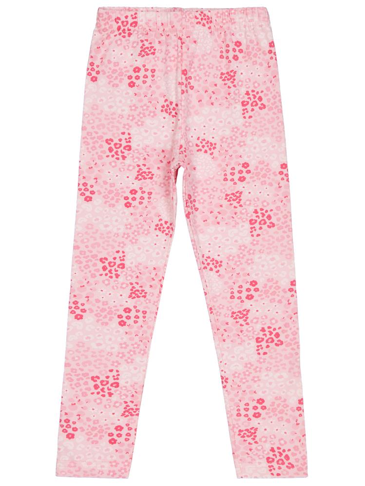 Civil Girls Leopar Baskılı 6-9 Yaş Tayt - Pembe