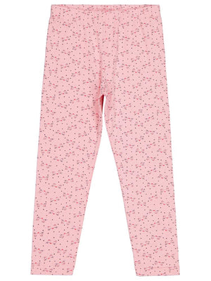 Civil Girls Kedi Baskılı 6-9 Yaş Tayt - Pembe