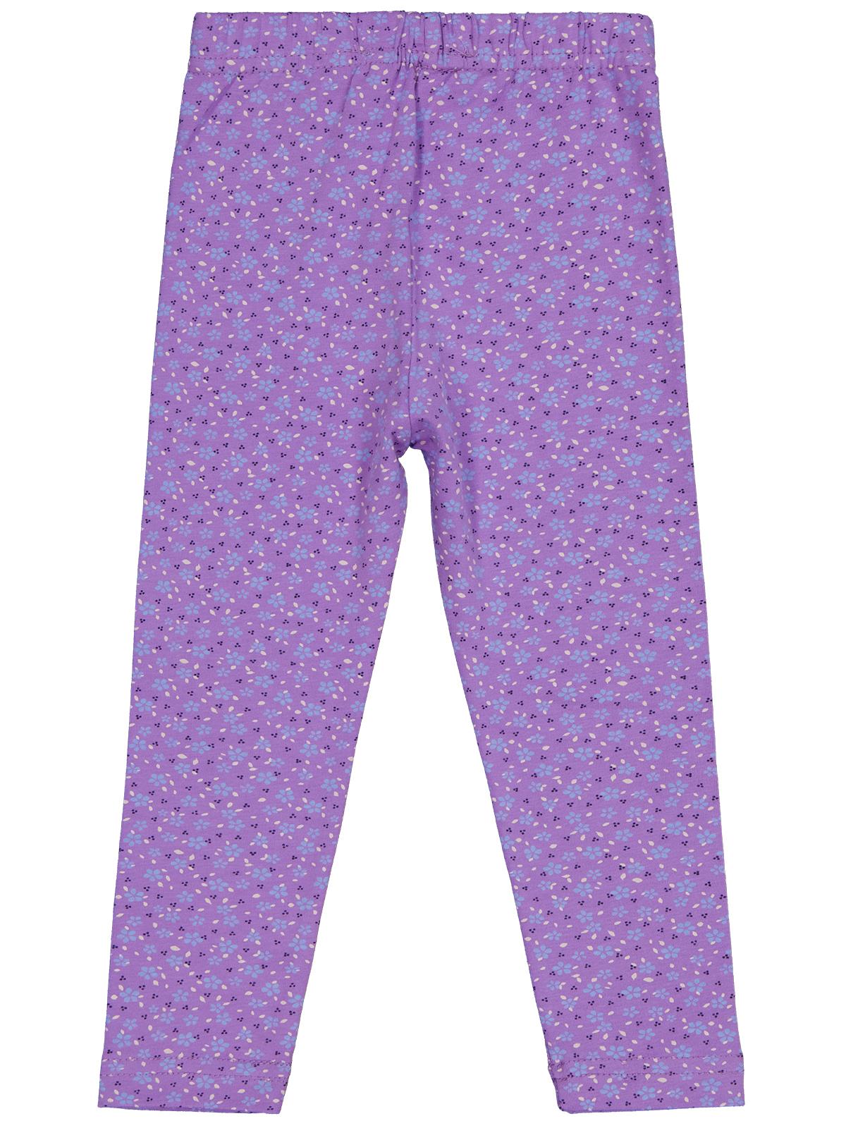 Civil Girls Çıtır Çiçek Baskılı 2-5 Yaş Tayt - Lila