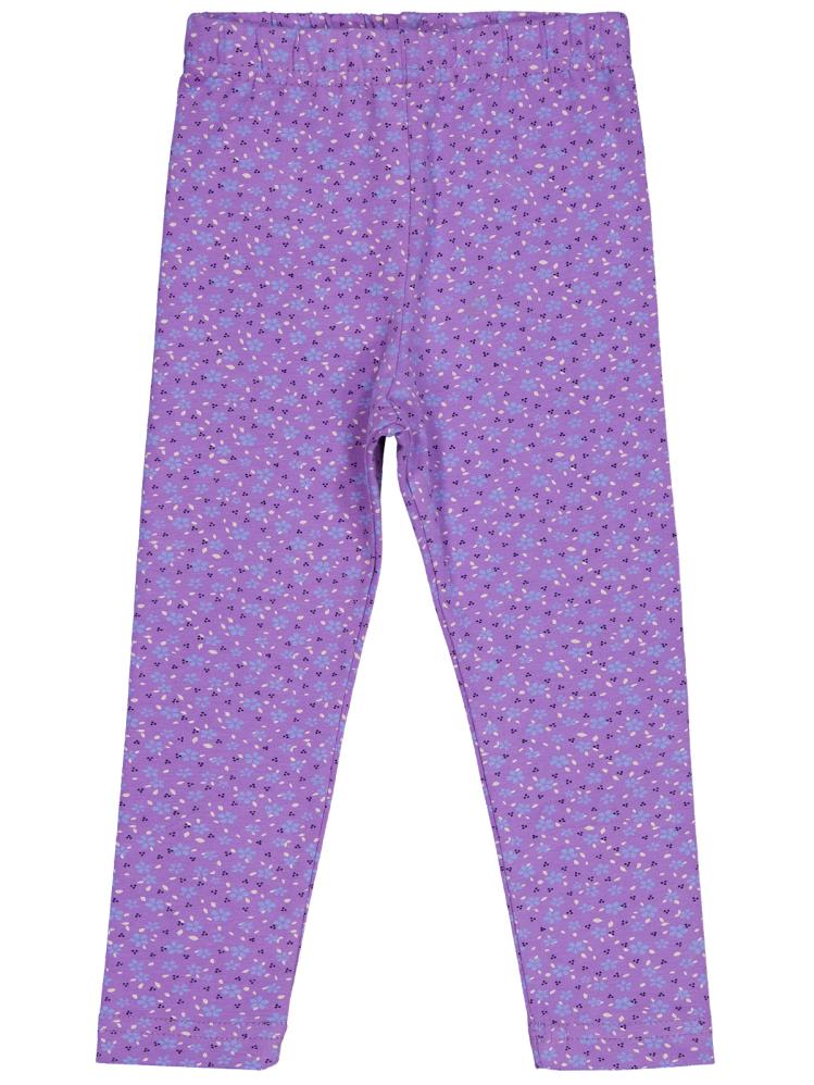 Civil Girls Çıtır Çiçek Baskılı 2-5 Yaş Tayt - Lila