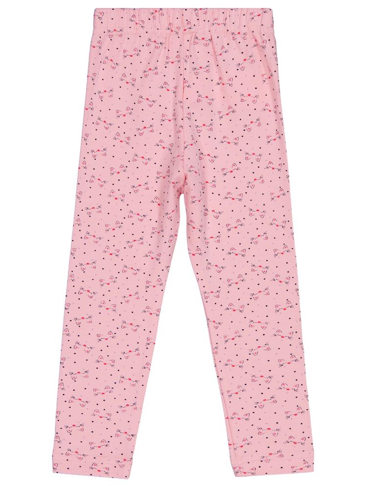 Civil Girls Kedi Baskılı 2-5 Yaş Tayt - Pembe