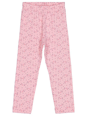 Civil Girls Kedi Baskılı 2-5 Yaş Tayt - Pembe