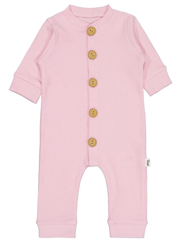 Civil Baby Düz Basic 1-6 Ay Tulum - Pembe