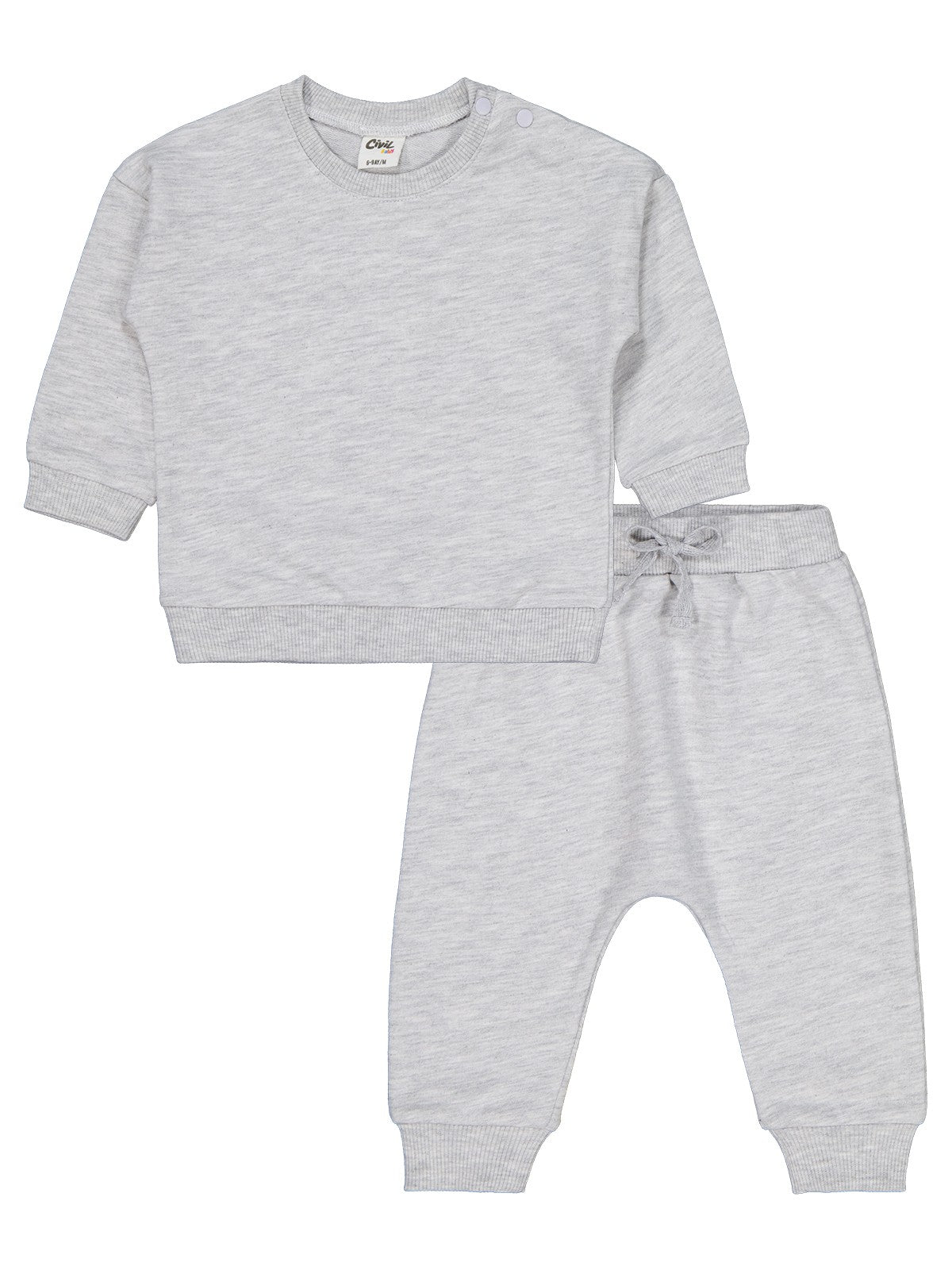 Civil Baby Basic 6-18 Ay Takım - Gri