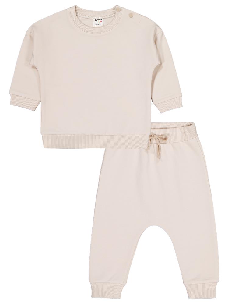 Civil Baby Basic 6-18 Ay Takım - Bej