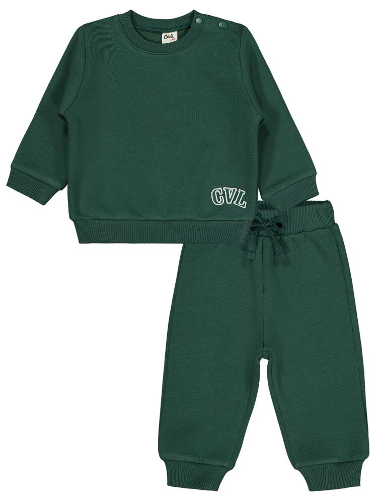 Civil Baby Cvl Nakışlı 6-18 Ay Takım - Yeşil