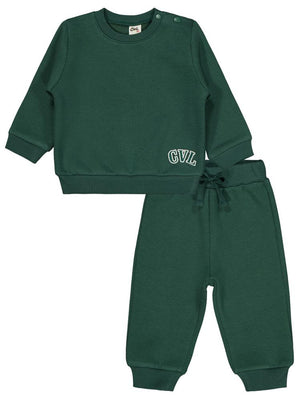 Civil Baby Cvl Nakışlı 6-18 Ay Takım - Yeşil