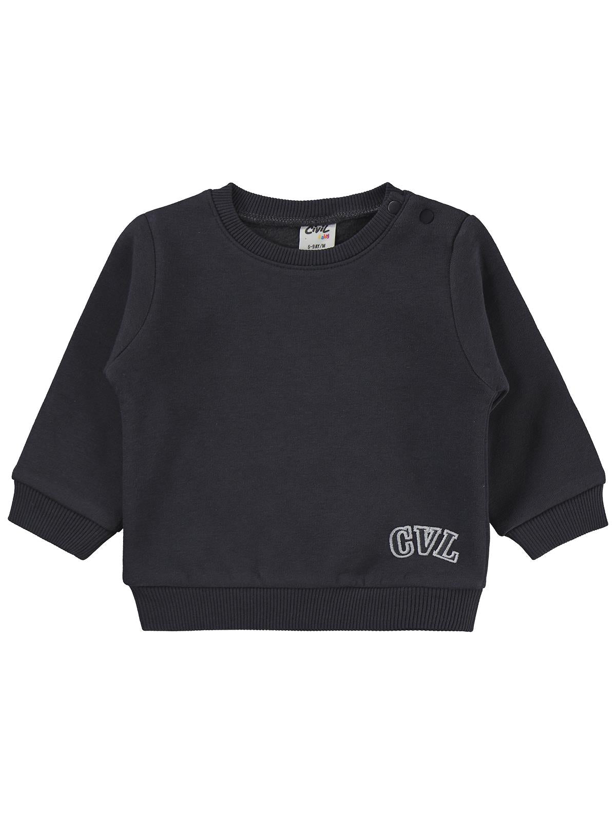 Civil Baby Cvl Nakışlı 6-18 Ay Takım - Gri