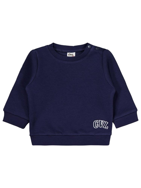 Civil Baby Cvl Nakışlı 6-18 Ay Takım - Lacivert