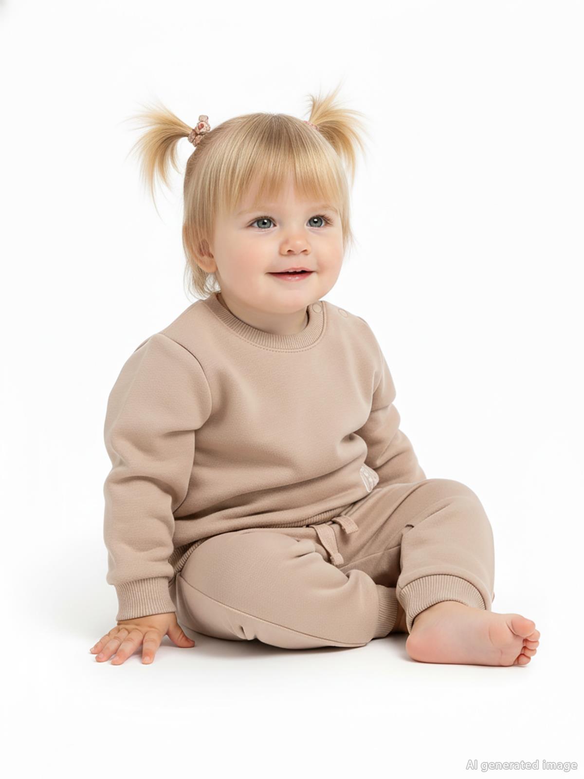 Civil Baby Cvl Nakışlı 6-18 Ay Takım - Bej