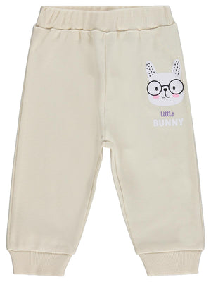 Civil Baby Little Bunny Baskılı 6-18 Ay Tek Alt Bebe - Fil Dişi