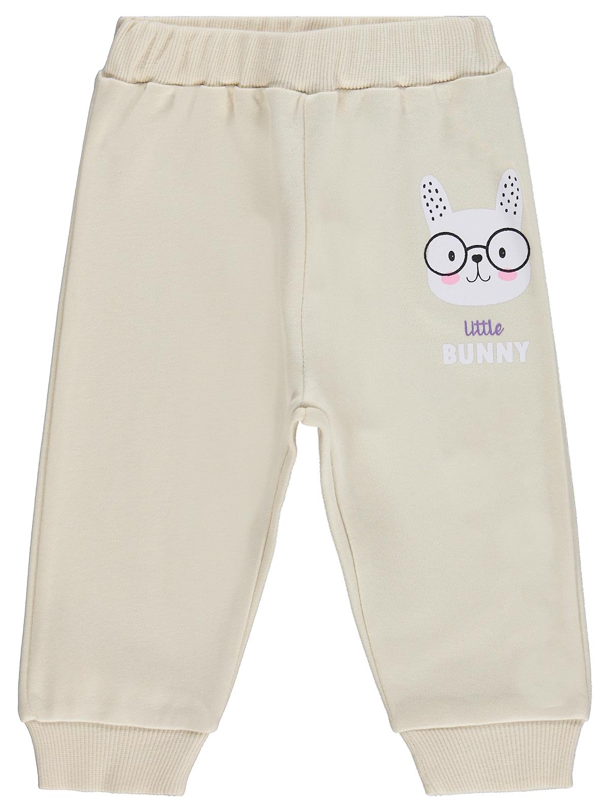 Civil Baby Little Bunny Baskılı 6-18 Ay Tek Alt Bebe - Fil Dişi