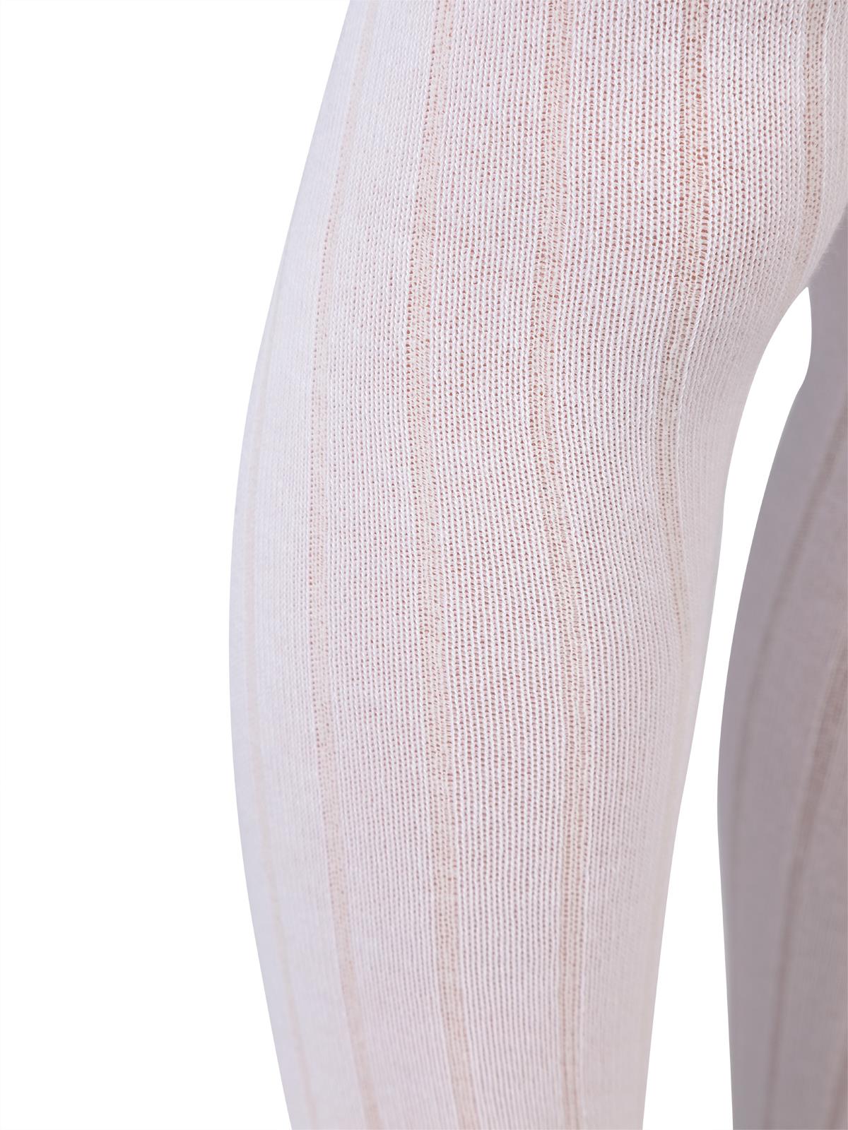 Civil Girls Derbili Düz 3-11 Yaş Külotlu Çorap - Beyaz