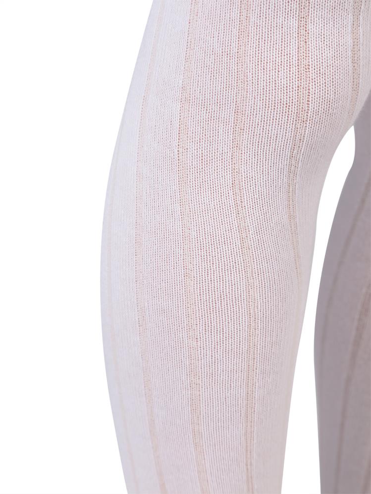 Civil Girls Derbili Düz 3-11 Yaş Külotlu Çorap - Beyaz