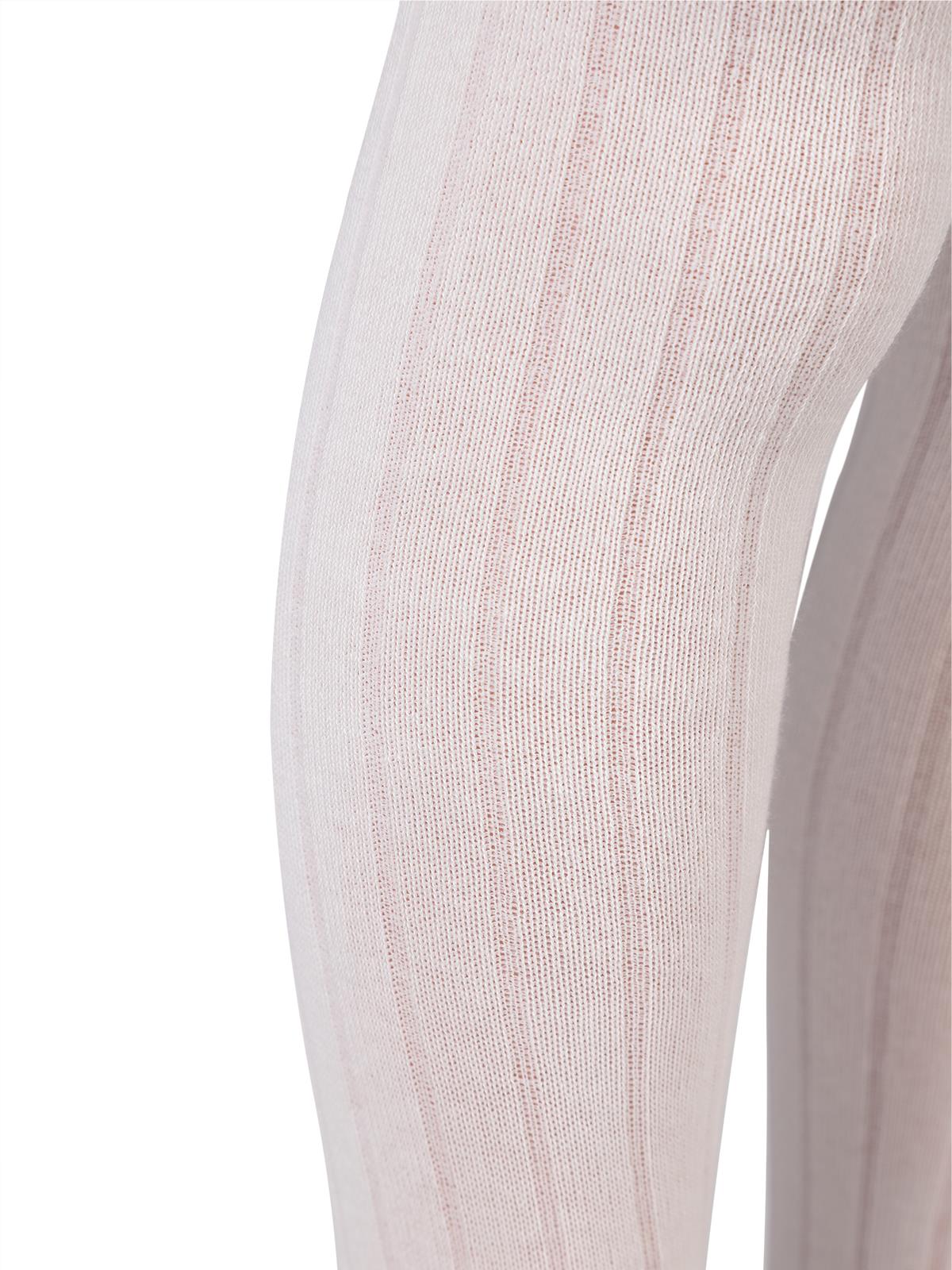 Civil Girls Derbili Düz 3-11 Yaş Külotlu Çorap - Ekru