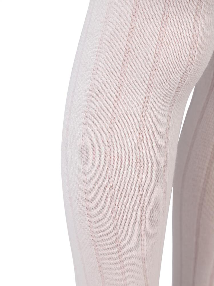 Civil Girls Derbili Düz 3-11 Yaş Külotlu Çorap - Ekru