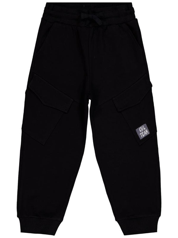 Civil Boys Kargo Cepli Etiketli 6-9 Yaş Eşofman Altı - Siyah