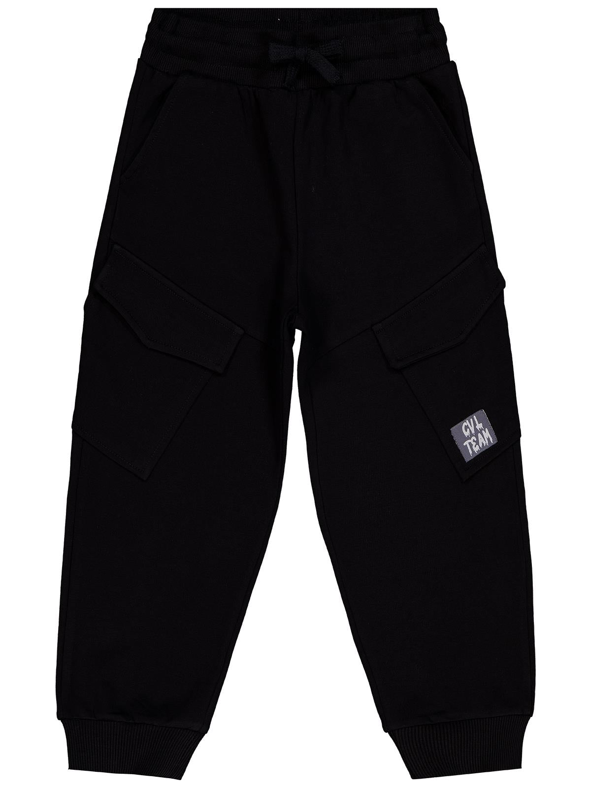 Civil Boys Kargo Cepli Etiketli 6-9 Yaş Eşofman Altı - Siyah