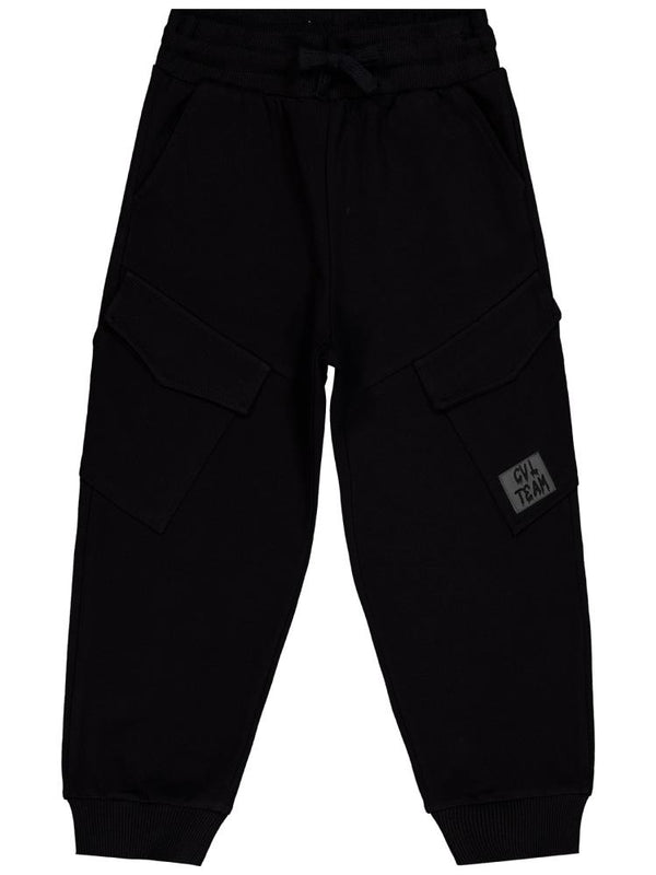 Civil Boys Kargo Cepli Etiketli 10-13 Yaş Eşofman Altı - Siyah